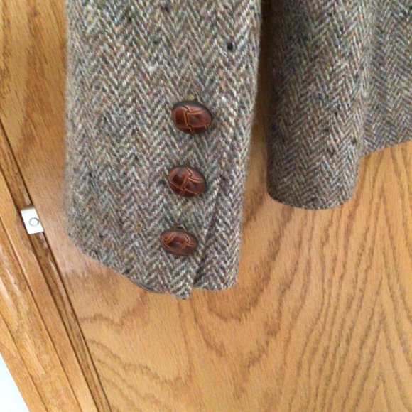 Peabody House - Brown Tweed Wool Blend Blazer - Picture 4 of 10